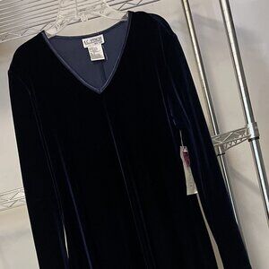 Elegant KC Spencer New York Velvet dress (dark blue)